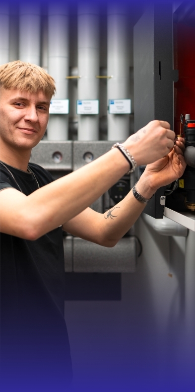 Mike bei der Arbeit